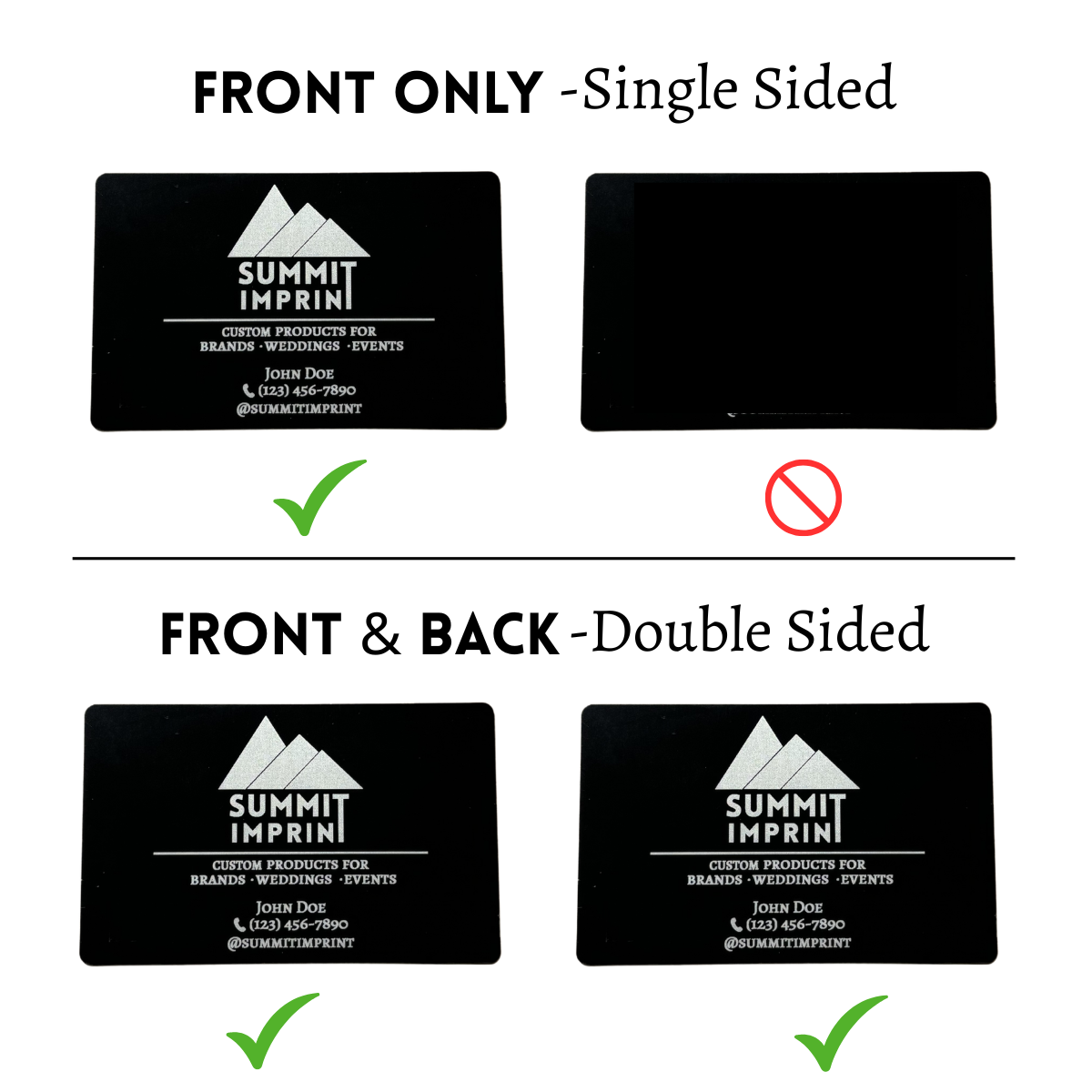 Custom Engraved Business Cards